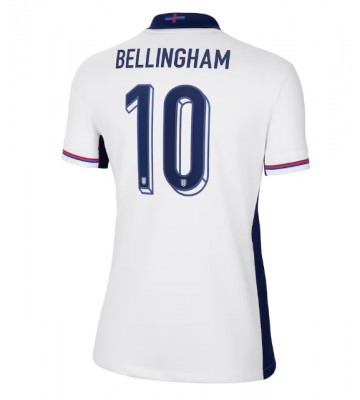 England Jude Bellingham #10 Hjemmebanetrøje Dame EM 2024 Kort ærmer